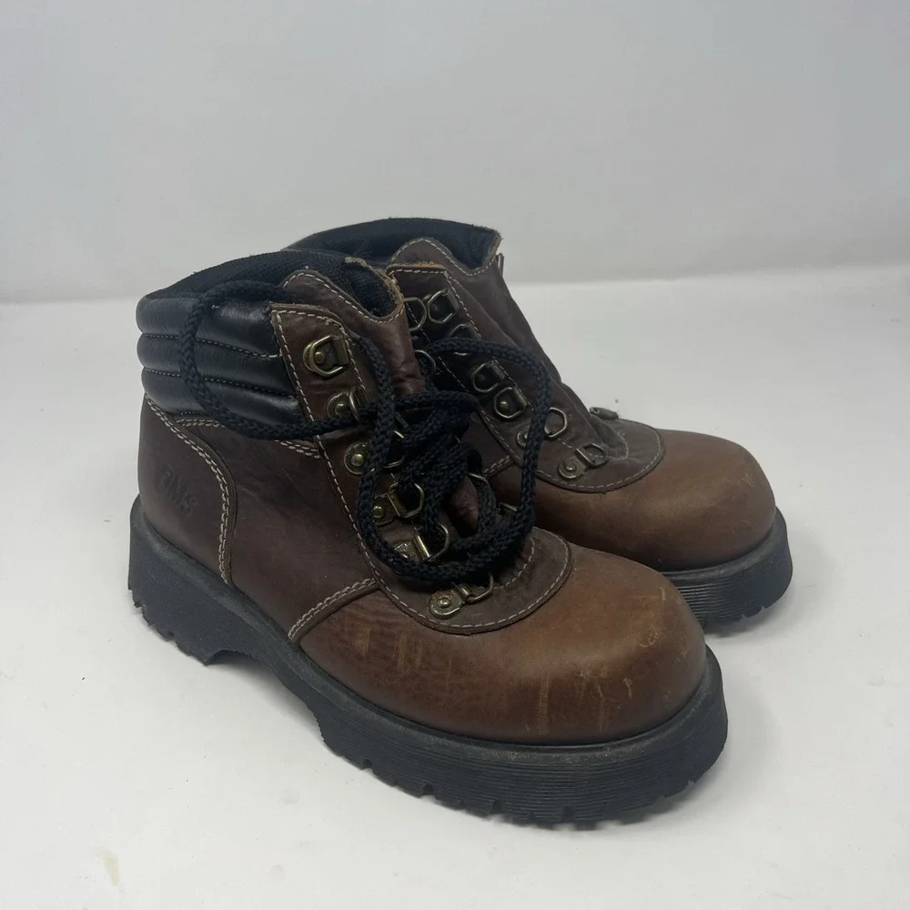 Vintage Dr. Martens 8731 Brown Leather Boots Made England Chunky Men's 5 (US 6)